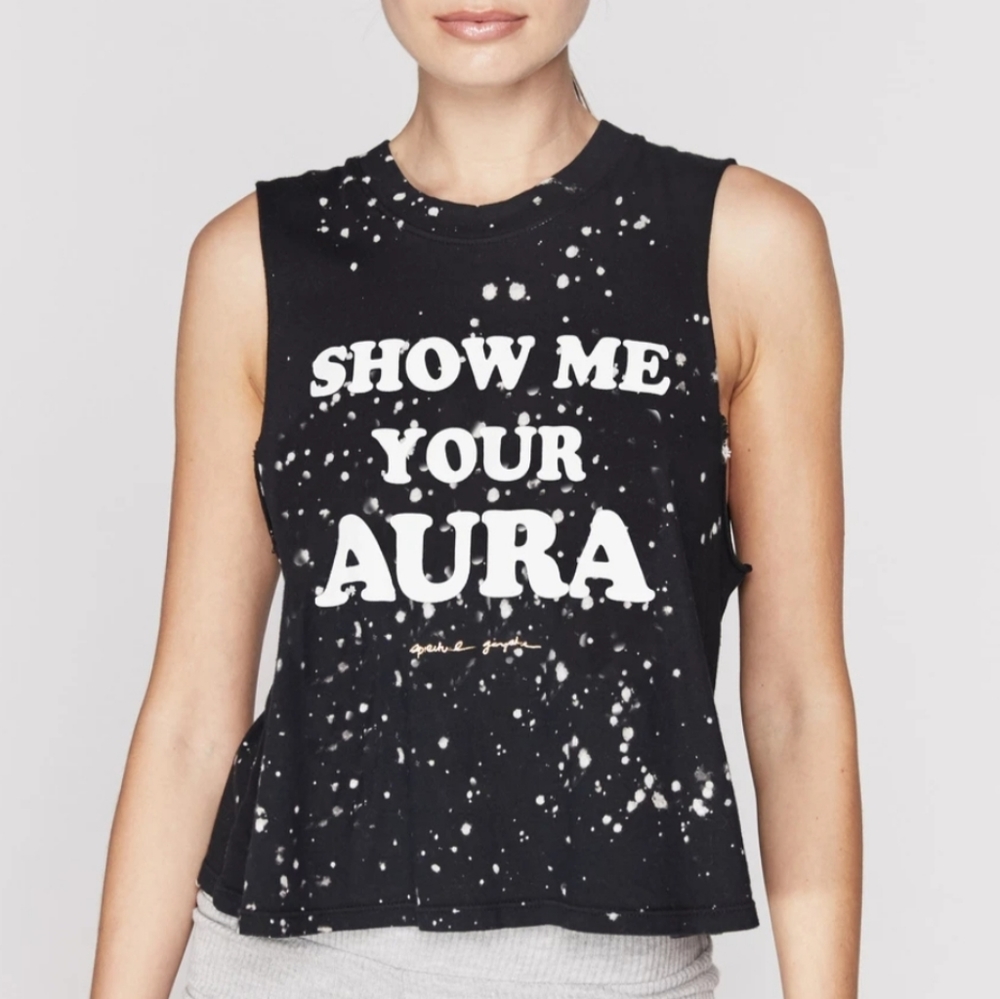 Spiritual Gangster Show Me Your Aura Crop Tank